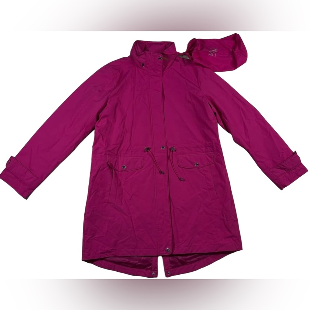 Lauren Ralph Lauren Woman’s Pink Front Snap Hood Raincoat Jacket